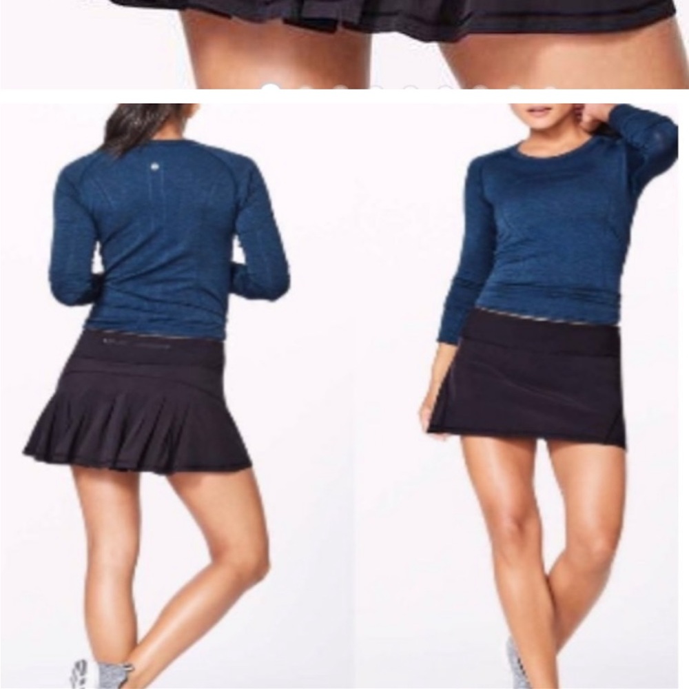 LULULEMON black Circuit Breaker skirt